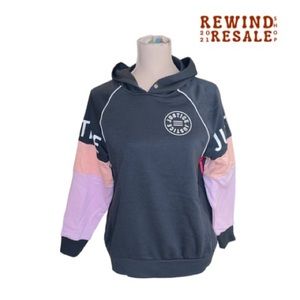 Justice Brand Girls pull over hoodie Sz L (12/14)